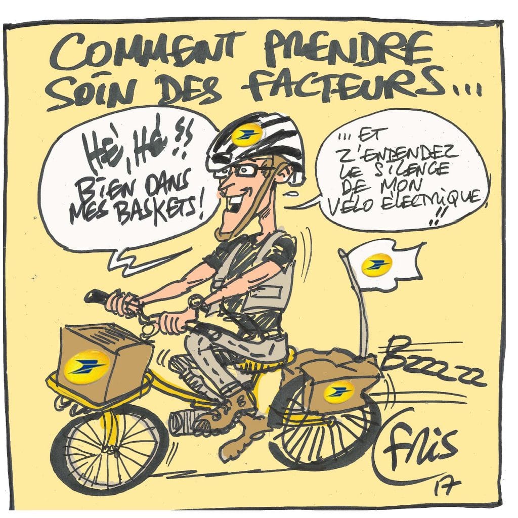 caricature pendant conférence la poste